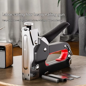 Pistolet à clous et <span class=keywords><strong>agrafeuse</strong></span> manuel 4-en-1 de qualité industrielle et DIY, longueur de clou 4-16 mm, pour le travail du bois domestique, les cadres photo et le meublement - Product Image 3