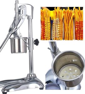 Machine manuelle à couper les <span class=keywords><strong>frites</strong></span>, presse-patates en acier inoxydable, machine à <span class=keywords><strong>faire</strong></span> <span class=keywords><strong>des</strong></span> chips de pommes de terre avec panier assorti - Product Image 6