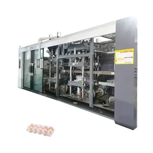 Usado Heavy Duty Três Estações Plastic Food Containers Vacuum Thermoforming Machine para embalagem