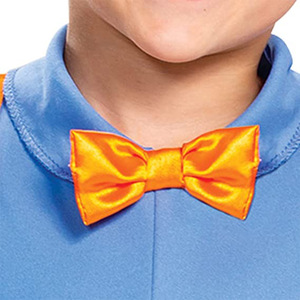 Blippi Costume Child 5-7 Years Blue Shirt Gray <b>Pants</b> Orange Hat Cosplay Party Outfit - Product Image 2