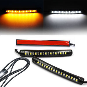 12v Flessibile Universale Rosso Ambra Moto Posteriore di <span class=keywords><strong>Stop</strong></span> del Freno di <span class=keywords><strong>Segnale</strong></span> di Girata di direzione a led strip moto licenza platelamp striscia - Product Image 2
