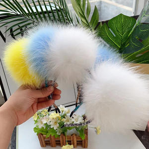 真正的狐狸毛皮毛茸茸的猫耳朵头带狐狸耳朵现实毛绒动物耳朵头饰哥特配饰角色扮演庆祝活动 - Product Image 3