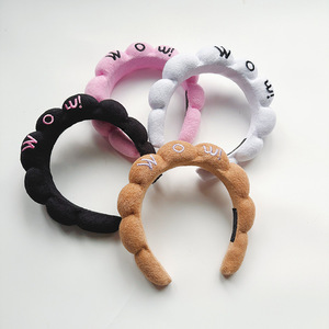 Diademas de Esponja Personalizadas con Logotipo Bordado de Fábrica, Diademas de Esponja de Alta Gama Ecológicas para Mujer - Product Image 4