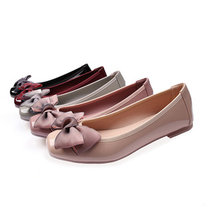 <span class=keywords><strong>Zapatos</strong></span> de <span class=keywords><strong>Mujer</strong></span> Elegantes con Lazo, de <span class=keywords><strong>Charol</strong></span>, Tacón Bajo, para Fiesta, Tallas 35-44 - Product Image 1