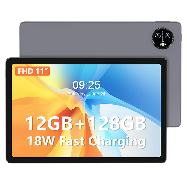 11 Inch FHD Ultra-Thin 4G Tablet PC 5G 6GB RAM 128GB ROM 2.0GHz Android 14 Business 1920*1200 IPS Camera 13M Storage MTK GSM