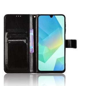 Para <span class=keywords><strong>Samsung</strong></span> A16 Wallet Case, PU Leather Folio Flip Cover Ranuras para tarjetas Stand Funda para teléfono móvil a prueba de golpes para <span class=keywords><strong>Samsung</strong></span> Galaxy A16 5G - Product Image 3