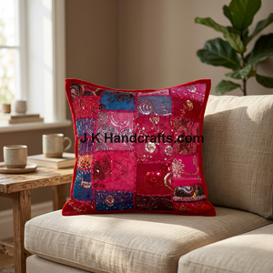 Housse de coussin New Vintage Sari Exclusive collection Handwork Inde - Product Image 2