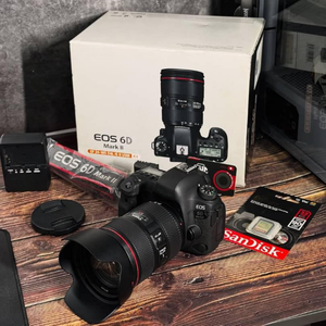 Appareil photo reflex numérique professionnel HFT <span class=keywords><strong>6D</strong></span> Mark II avec objectif EF 24-105mm F/4 II, vidéo Full HD, photographie numérique, vente en gros - Product Image 6