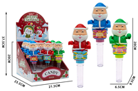 Bonbons et friandises de Noël Halal en forme de tambour de Père Noël, bonbons durs ovales aux fruits pour enfants, vente en gros