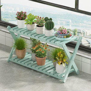 New indoor balcony succulent plant pot stand, <b>modern</b> living room floor-standing multi-tiered <b>shelf</b> - Product Image 2
