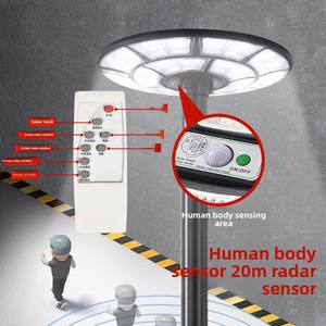 Lampe de jardin solaire Neptune LED, étanche, 3m, circulaire, type soucoupe volante UFO, grande lampe de rue intégrée - Product Image 2