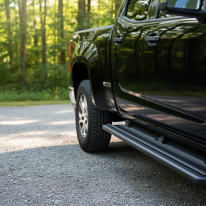 Marchepieds latéraux en acier au carbone pour Chevrolet Colorado Canyon Crew Cab, 6 pouces, antidérapants, surface creuse, antirouille - Product Image 2