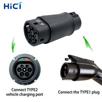 Adaptateur de chargeur HICI TYPE1 à TYPE2 250Kw Usa adaptateur de connecteur adaptateur Ev tYPE1 prise charge pour voiture ev