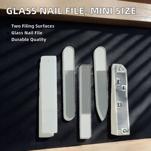 Lime à ongles en verre Boson personnalisée, double face droite, pointe nano, taille mini 6,5x1,5cm, grain 80, longue durée, pour nail art classique - Product Image 2