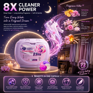 Cápsulas de Detergente para Lavadora Automática |   Cápsulas de Lavandería JIETI con Aroma Floral y Frutal de Larga Duración - Product Image 3