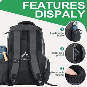 Mochila de Golf con Disco Volador de Muestra Gratuita, con Gran Capacidad, Ligera, Impermeable y con Varios Bolsillos - Product Image 4