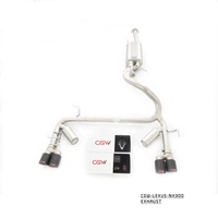 Silencieux d'échappement Catback pour Lexus NX300, sablage ou polissage