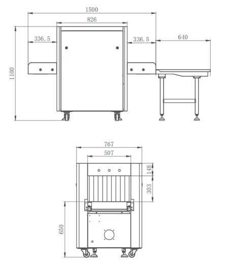 xray machine for cargo inspection