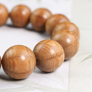 Bracelet en bois à six perles 15 mm, perles de prière bouddhistes en bois Dragon Taming, bijoux religieux unisexe pour cérémonie - Product Image 2