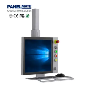 Pannello di supporto del braccio personalizzato PC 15 pollici Touch Display industriale Monitor Touch Screen resistivo LCD ad alta luminosità a telaio aperto