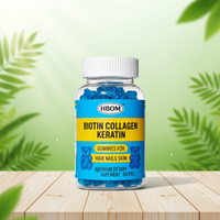 Complément alimentaire en bonbons mous à la biotine, au collagène et aux protéines, végétalien, pur, original OEM, pour les cheveux et les ongles