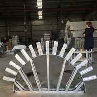 2025 Happiness 2 Zoll 19 Schuss Doppelschicht Halbmond Aluminium Feuerwerksmuschel Mörsergestelle