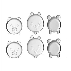 Cartoon silicone anti-collision pad thickened wall door handle protection table corner door rear buffer mute shock-proof