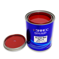 SHHCC Auto 2K rouge écarlate résine acrylique bonbons voiture finition peinture haute Concentration liquide revêtement pulvérisation Application