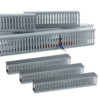 Goulotte de câblage électrique isolée en PVC gris, souple, ignifuge, certifiée CE, pour la gestion des câbles