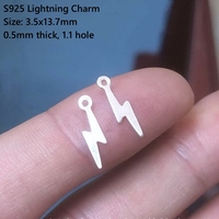 Nouveau Pendentif Mini Lune Forme Or Rempli 14K pour Bijoux Permanents Fabrication Breloques Éclair