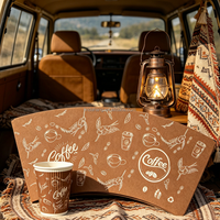 Gobelets en papier à paroi simple, écologiques, jetables, avec logo personnalisé, pour vin, whisky et boissons énergisantes - 6 oz