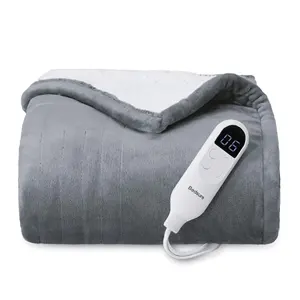 बिंदी इलेक्ट्रिक गर्म कंबल हीटिंग कंबल 4 टाइम सेटिंग्स के साथ 6 हीट सेटिंग्स 3 घंटे का टाइमर ऑटो शट ऑफ