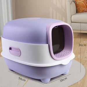 <span class=keywords><strong>Litière</strong></span> pour chat couverte en gros double boîte en plastique autonettoyante 2025 pour la vente au supermarché - Product Image 6