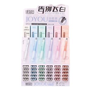 Jiwushe Push Button Pen Black Gel Ink Stainless Steel Tip Office School <b>Writing</b> Tool - Product Image 4