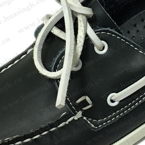 LXG-mocasines planos informales de corte bajo, zapatos náuticos con cordones, color negro, populares, de fábrica de África, precio barato, HSW039 - Product Image 6