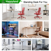 Vente en gros Pieds de table à angle R Bureau de luxe Bureau électrique réglable en hauteur Bureau ergonomique assis-debout pour table moderne