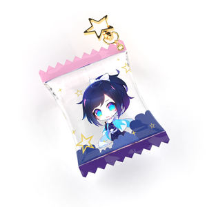 Llavero con diseño personalizado de dibujos animados, bolsa de caramelos con encanto, inflable, de Anime, con agitadores pequeños - Product Image 3