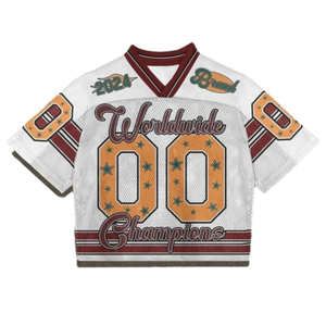 Impression intégrale personnalisée Uniformes sublimation football américain T-shirt unisexe football américain - Product Image 3