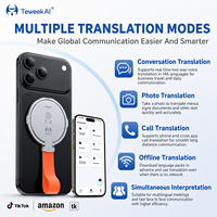 Vente directe usine : Traducteur IA sans fil X9 Mini, 146 langues, enregistrement hors ligne/en ligne, affichage TFT, portable