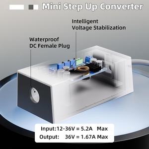 Mini Convertidor de Potencia Star Creation de 12V 24V a 36V 1.67A, Convertidor de Corriente Continua de 60W, IP68, FCC, CE, ROHS, UL, Garantía de Un Año - Product Image 5