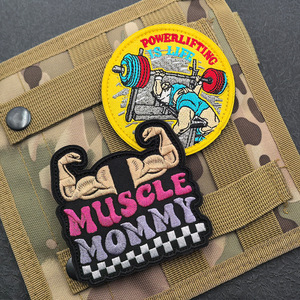 Série de Patchs Brodés Prêts à Expédier pour Fitness <span class=keywords><strong>et</strong></span> Musculation : Lettres <span class=keywords><strong>et</strong></span> Badges Velcro pour Sacs à Dos <span class=keywords><strong>et</strong></span> Casquettes de Fitness - Product Image 4