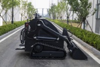 Mini-chargeuse compacte sur chenilles en caoutchouc, charge utile maximale de 400 kg, hauteur de levage de 1720 mm, pour entrepôt et jardin