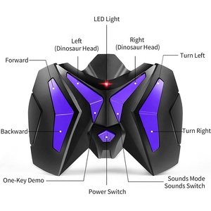 Juguete eléctrico t-<span class=keywords><strong>rex</strong></span> de 8 canales con control remoto, simulación de dinosaurio que camina, rotación, dinosaurio <span class=keywords><strong>tiranosaurio</strong></span>, juguete con luz y sonido - Product Image 6