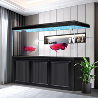 Aquarium en verre de grande taille pour poissons vivants, grand aquarium, aquariums pour poissons marins, aquaculture, neuf