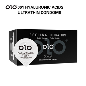 OLO Ultra-Thin Male <strong>Condoms</strong> 001 <strong>Long</strong>-<strong>Lasting</strong> Hyaluronic Acid <strong>Condoms</strong> Family Planning Supplies &amp; Adult Products Wholesale - Product Image 1