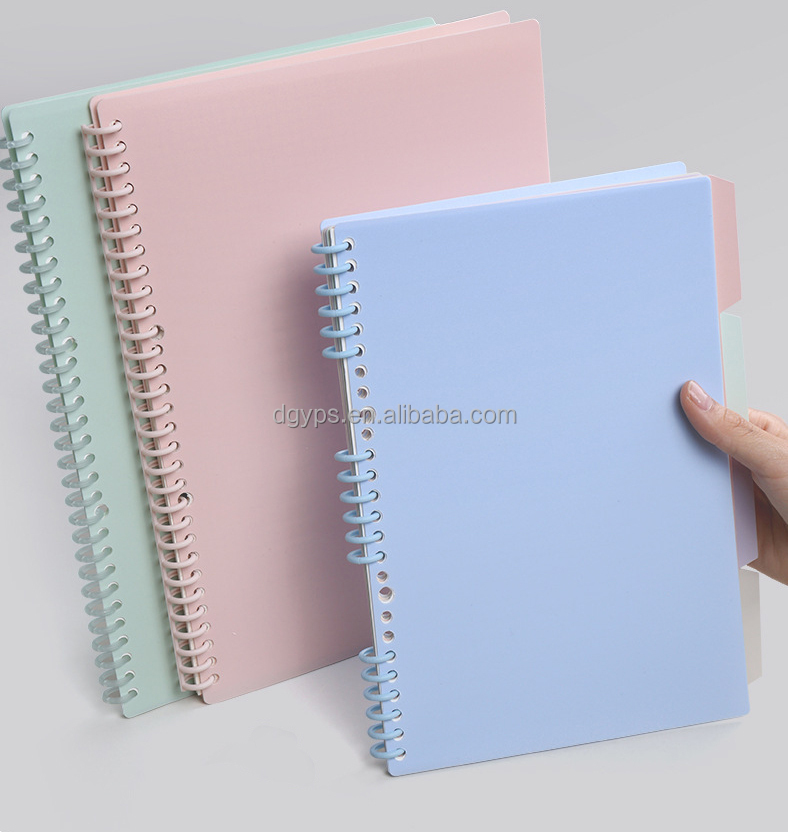 DIY Plastic Binding Strip Loose-leaf Ring Binding Clip For Notebook Spiral Coil Clips Paper Plastic Book Binders For School