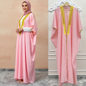 Abito da Sera di Lusso per Donna, <span class=keywords><strong>Abaya</strong></span> Rosa, Bisht, Stile <span class=keywords><strong>Arabo</strong></span> e Palestinese, per Matrimonio e Addio al Nubilato, Dubai 2026 - Product Image 2