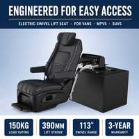 Siège universel Tengyun S5B en cuir PU, programmable, pivotant et électrique pour Alphard Van, adapté aux utilisateurs handicapés