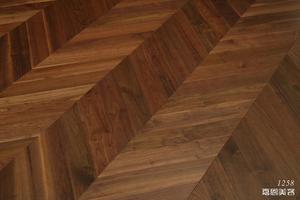Kích Thước Tùy Chỉnh Tự Nhiên Mỹ Đen <span class=keywords><strong>Walnut</strong></span> Gỗ Chevron/Sàn Fishbone - Product Image 4