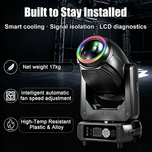 Luz LED de haz de 300W con cabezal móvil, lista para espectáculos, BSW 3 en 1, Zoom RGBW, Estrobo, Frost, DMX512, Enfoque 9-42, IP20, para discotecas, <span class=keywords><strong>DJ</strong></span> y fiestas - Product Image 4